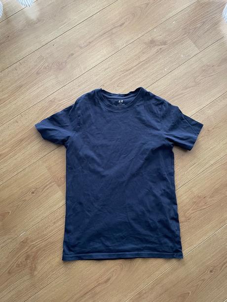 Tmavomodré basic tričko h&m, h&m,152