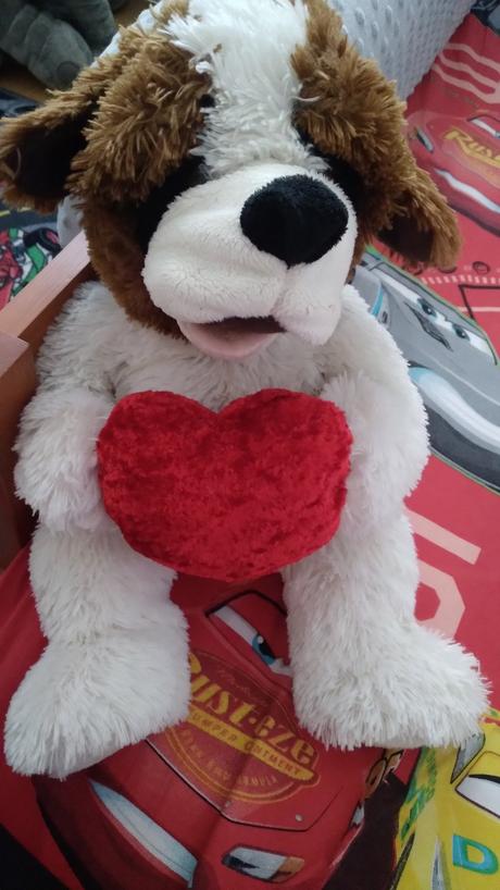 Valentín psík so srdiečkom, 