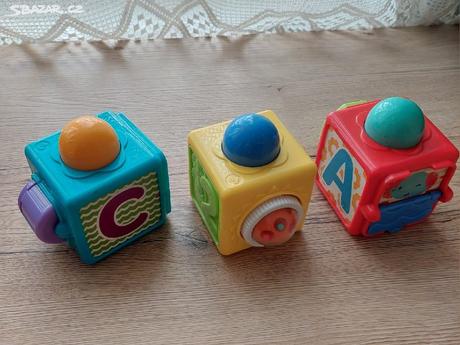 Akčné kocky fisher price,
