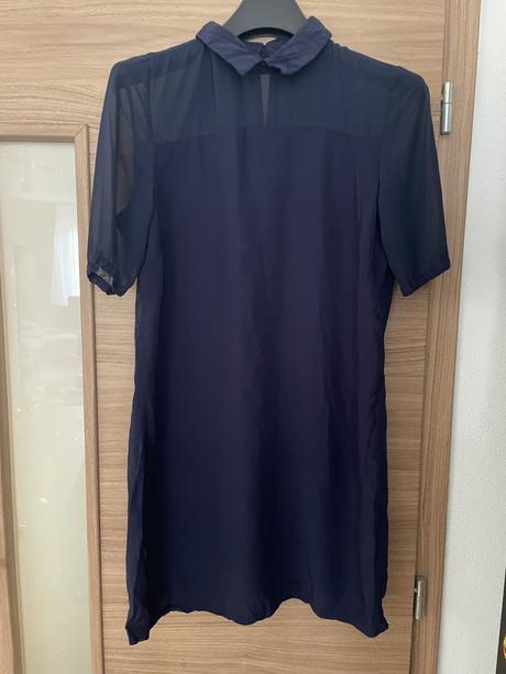 Tmavomodre saty tunika, atmosphere,m