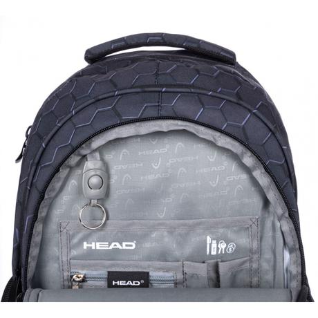 Head školský/športový batoh 3d black, 