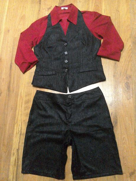 Komplet z lesklého pracieho kordu, 44