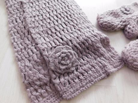 Set rukavice+šál, m