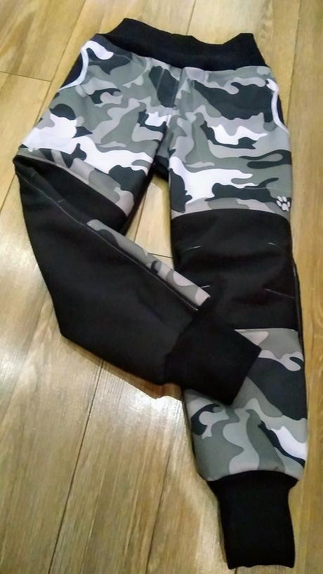 Zimné softshellky kombin.s reflexnym prvkom, 74 - 164