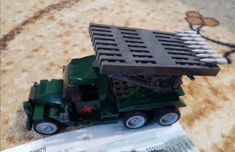Stavebnica sluban, vojenske auto,