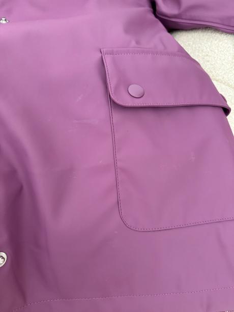 Nepremokavý, teplý kabátik s kožušinkou, lindex,140