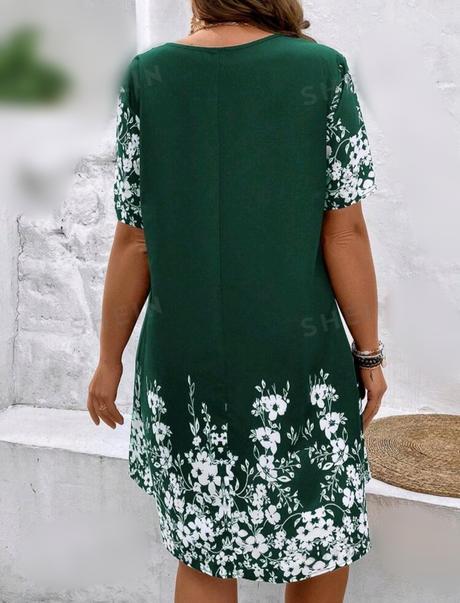 Šaty kvetinové, 48 / 52 / xxl