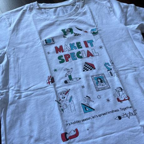 Biele tricko s potlacou make it special, s