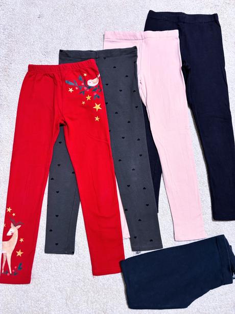 5ks zateplené legíny, h&m,134
