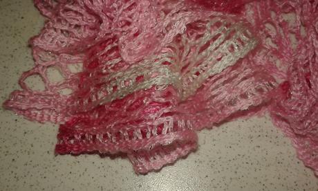 Dievčenský šál - 136 cm handmade, 134