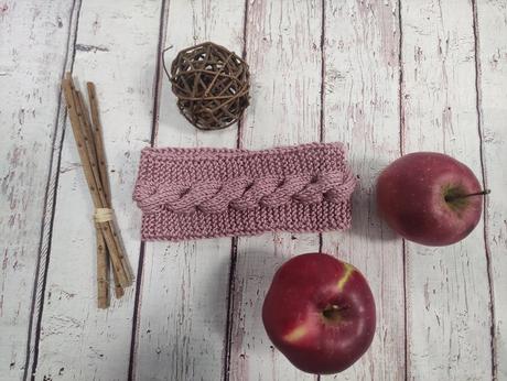 Pletená detská čelenka, 74 / 80 / 86 / 92