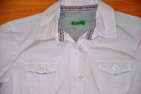 Znackova pasikava bluzka, benetton,140