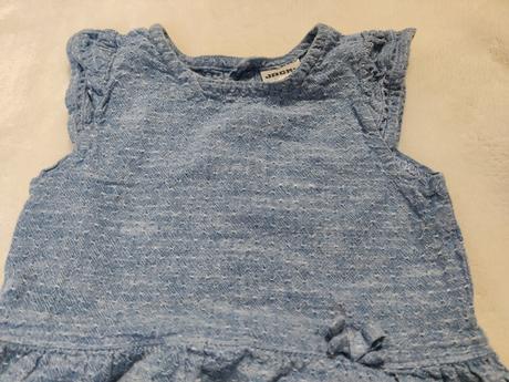 Šaty bavlnené s volánom, jacky,80