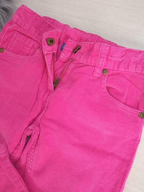 Dievčenské tenké menčestrové nohavice (104), lupilu,104