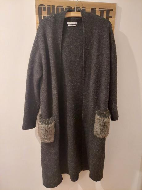 Teply svetrik, mango,m