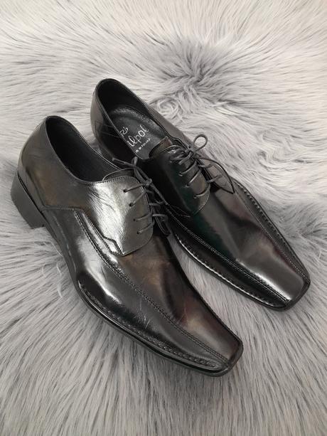 Pánske kožené topánky 8072 b, 46