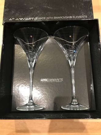 Predám diamante poháre s kryštálmi swarovski, swarovski