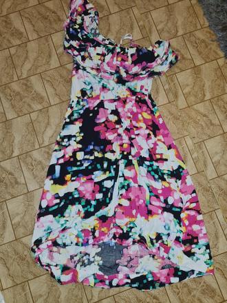 Farebné šaty, h&m,xs