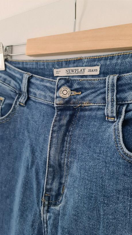 Denim rifle so zlatým odleskom, new play m, m