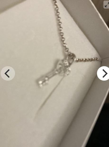 Strieborná retiazka na krk+prívesok kľúčik,