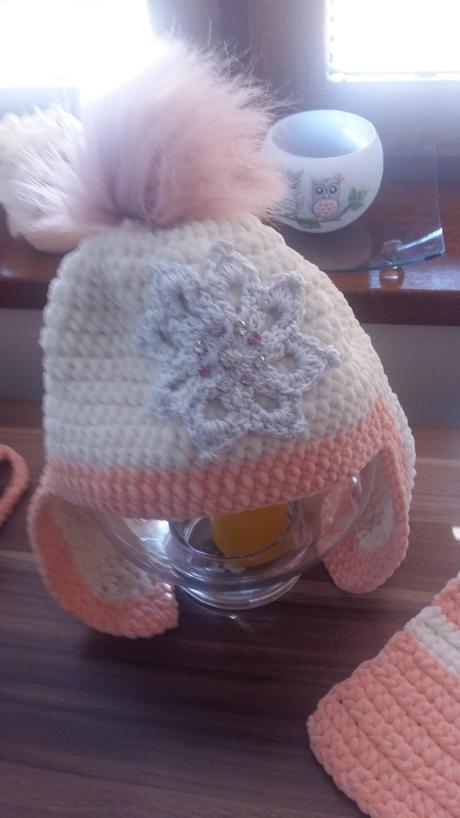 Teplý 3 komplet ciapky sal, 116