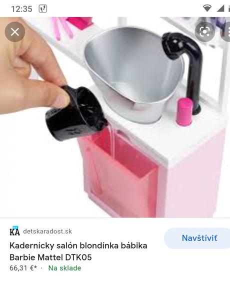 Barbie kadernícky salón,