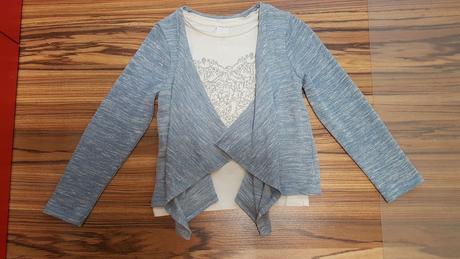 Detske tricko s kardiganom, pampolina,134