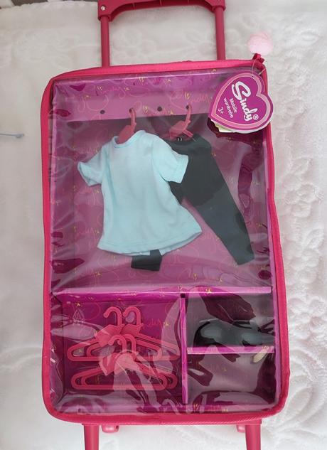 Kufrík veľký pre bábiku s doplnkami nový zabalený, 