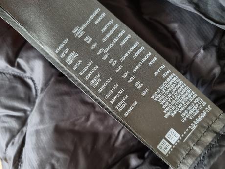 Čierna perová tenká dlhšia bunda xl, xl