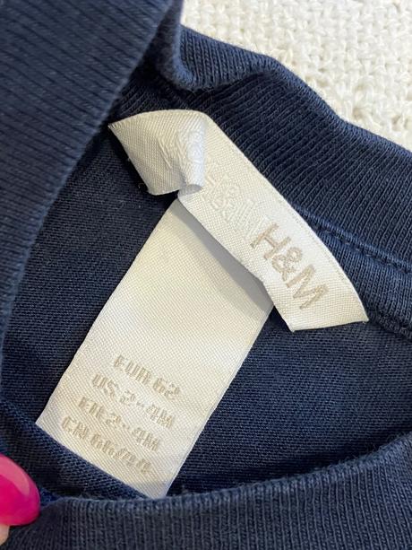 Chlapčenské tričko s tigrom tmavomodré h&m (62), h&m,62