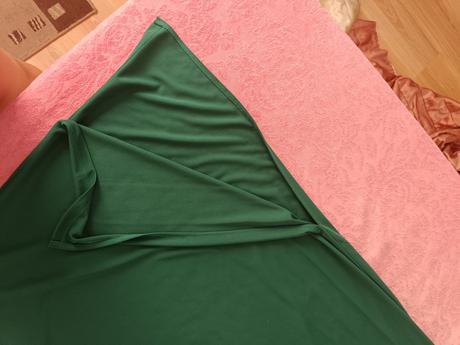 Tmavozelené šaty na ramienka, h&m,l
