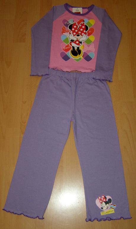 Bavlnené pyžamko minnie veľ.na 5/6r., disney,128 / 134