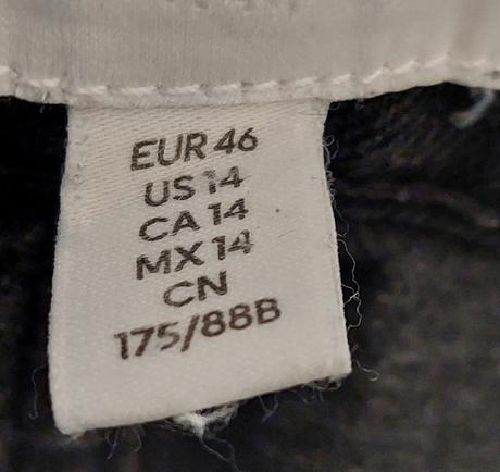 Čierne rifle vel. 46, h&m,46