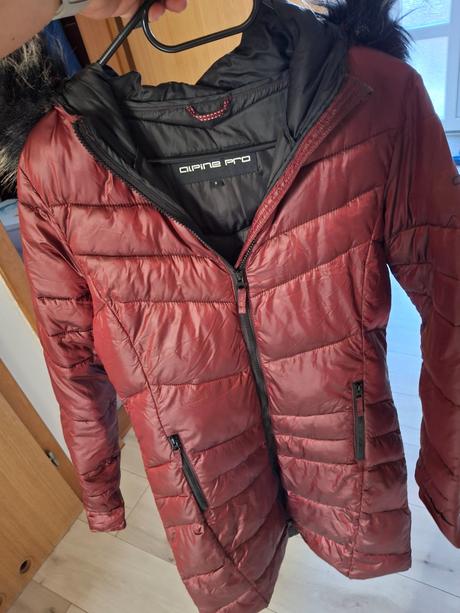 Tenšia predĺžená bunda, alpine pro,s