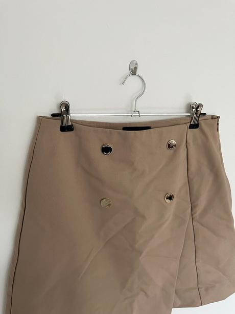 Hnedá krémová formálna kancelárska sukňa, mohito,s