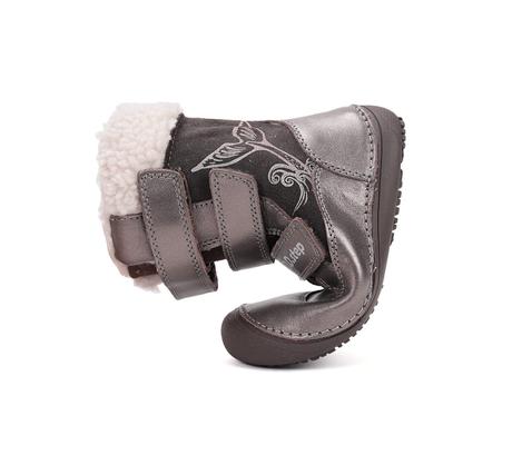 D.d. step - vysoké zimné topánky 063 bronze, d.d.step,25 - 30