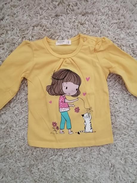 Žlté tričko pre dievčatko, 92