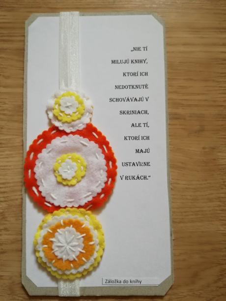 Záložka do knihy s citátom,