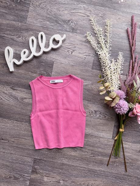 Zara pletený top, zara,s