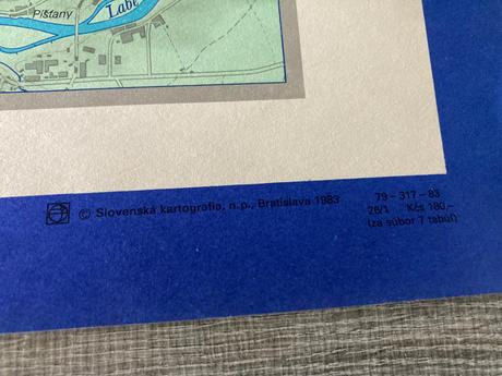 Znázornenie terénu a polohopisu na mape (1983),