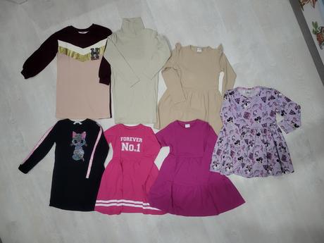 Saty s dlhym rukavom, balik 7 ks, 122