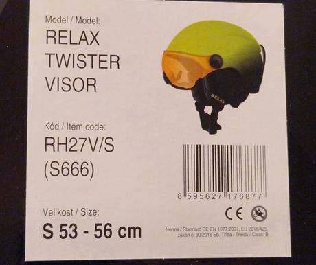 Lyziarska prilba relax visor s, s