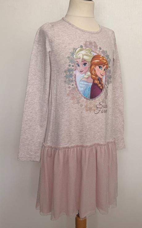 H&m dievčenské frozen šaty s tylovou sukničkou, h&m,134