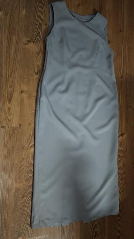 Kostýmové sivé dlhé šaty, xxl