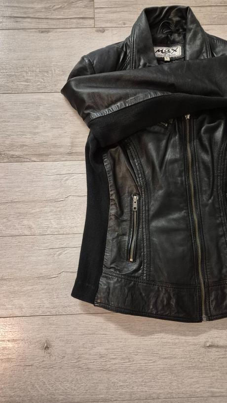 Kožená dámska bunda max, l
