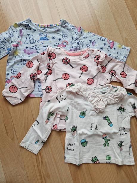 Tričká s dlhým rukávom 3ks - č.68, 68