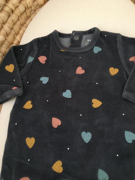 Srdiečkové pyžamko pre bábätko, 50