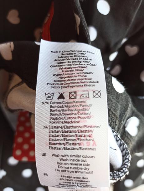 Nohavicové legíny, jeggingsy, disney,104