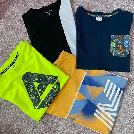 Oranžové tričko s aplikáciou, 170