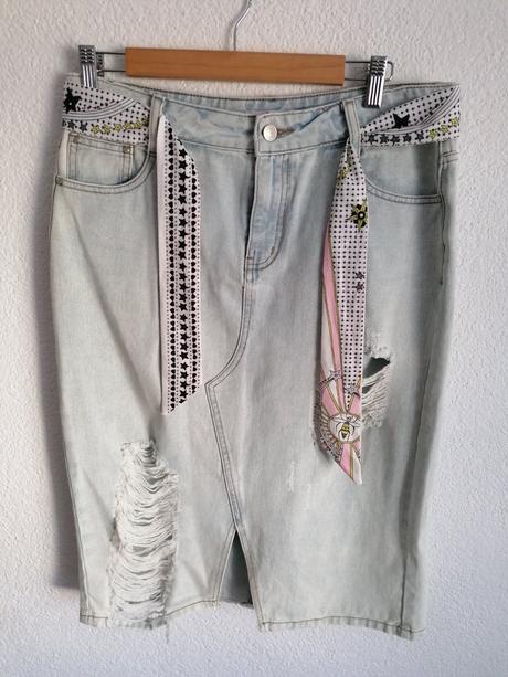 Riflova sukňa-trendy, xl